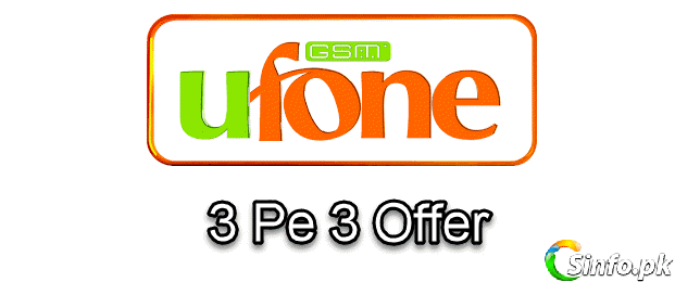 Ufone 3 Pe 3 Offer-Make free Calls for 2 Hours in Just Rs. 5