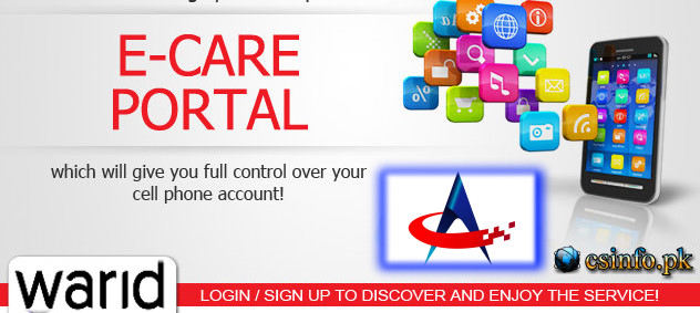 Warid Ecare Sign In Portal - Manage your Warid Sim Online
