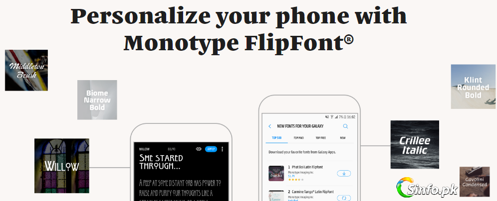 Monotype FlipFont APK For Samsung - How To Change Android Fonts
