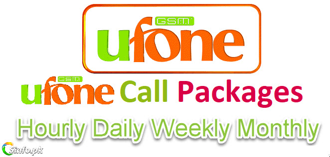 Ufone Call Packages Daily Weekly Monthly Hourly Postpaid 2018