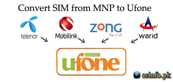 Convert your sim to ufone