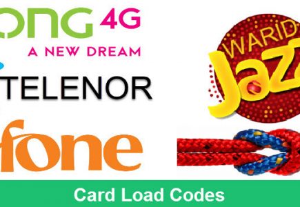 Card load codes