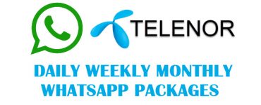 Telenor Whatsapp Packages | Free Daily Weekly And Monthly