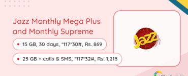 Jazz Monthly Mega Plus and Monthly Supreme packages