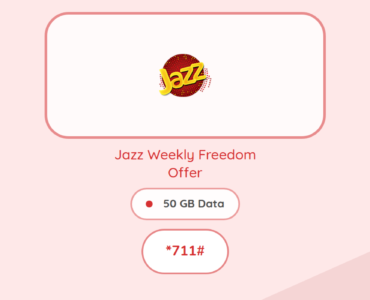 Jazz Weekly Freedom offer with 50 GB data, dial code *711#