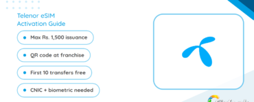 Telenor eSIM activation guide with price and QR code process