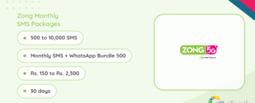 Zong Monthly SMS Packages