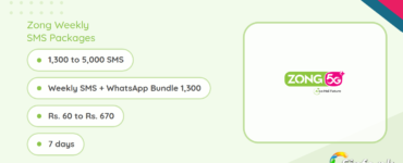 Zong Weekly SMS Packages
